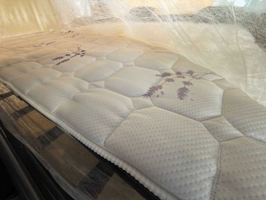 Разтегателен диван Express с матрак Dunlopillo 160 см, тъкан плат MYRA