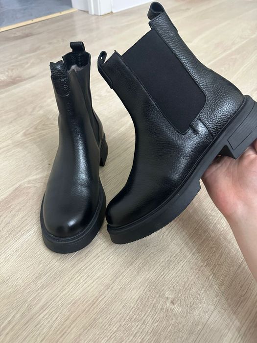 Сапоги кожаные новые