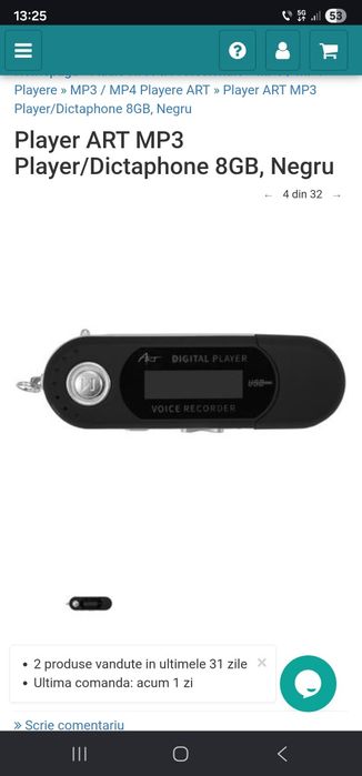 Vând mp3 player. Usb,