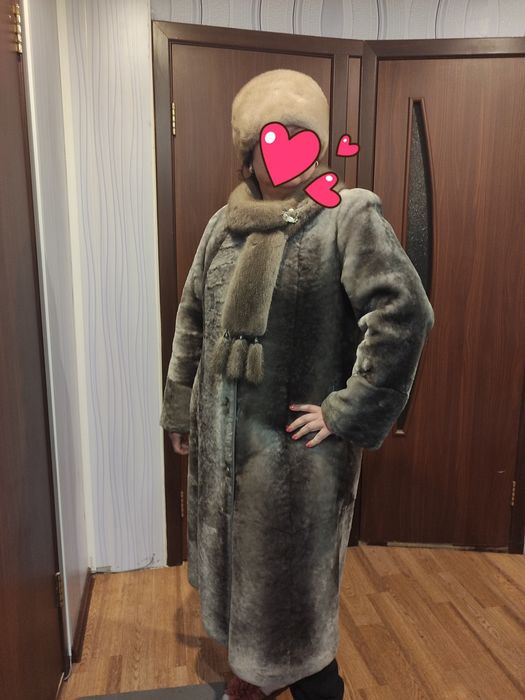 Шуба из МУТОНА длинная
