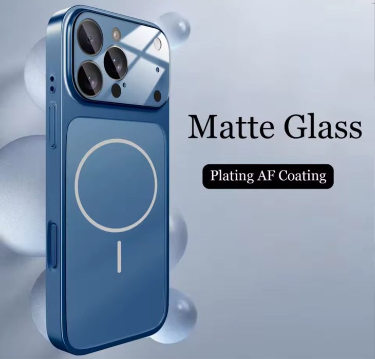 Iphone 13/14/15/16/17 PRO MAX AIR Husa Magsafe Matte Glass