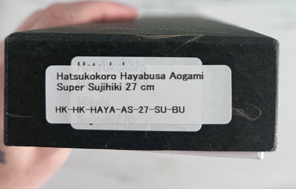 Cutit HAYABUSA SUJIHIKI Aogami super  270 MM
