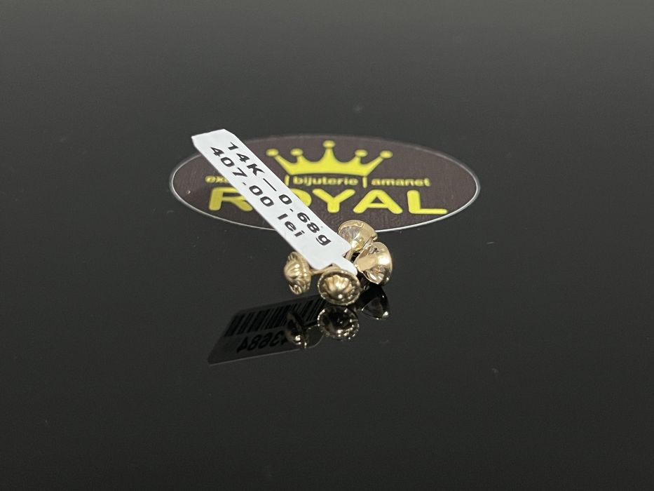 Bijuteria Royal CB : Cercei copil aur 14k 0,68 grame