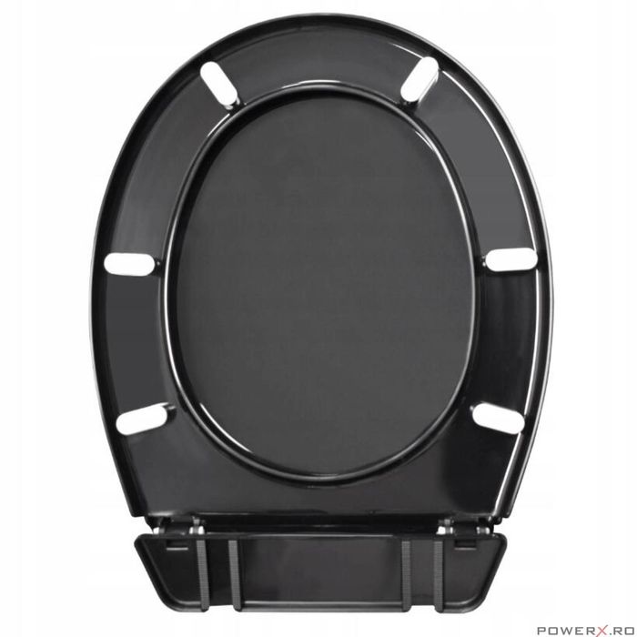 Capac wc, model standard, negru, cersanit, Sepio