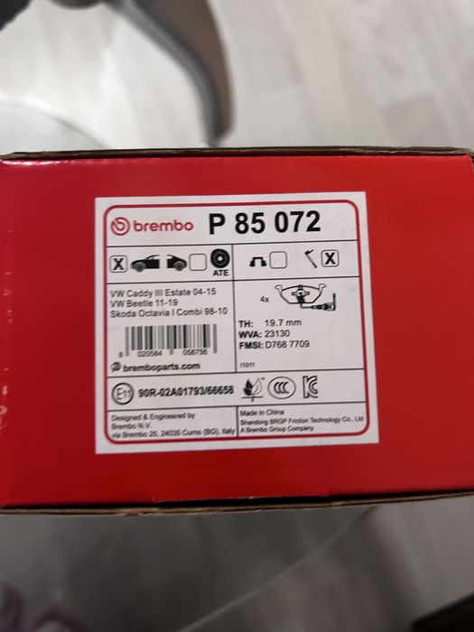 Set placute frana fata,noi, Brembo