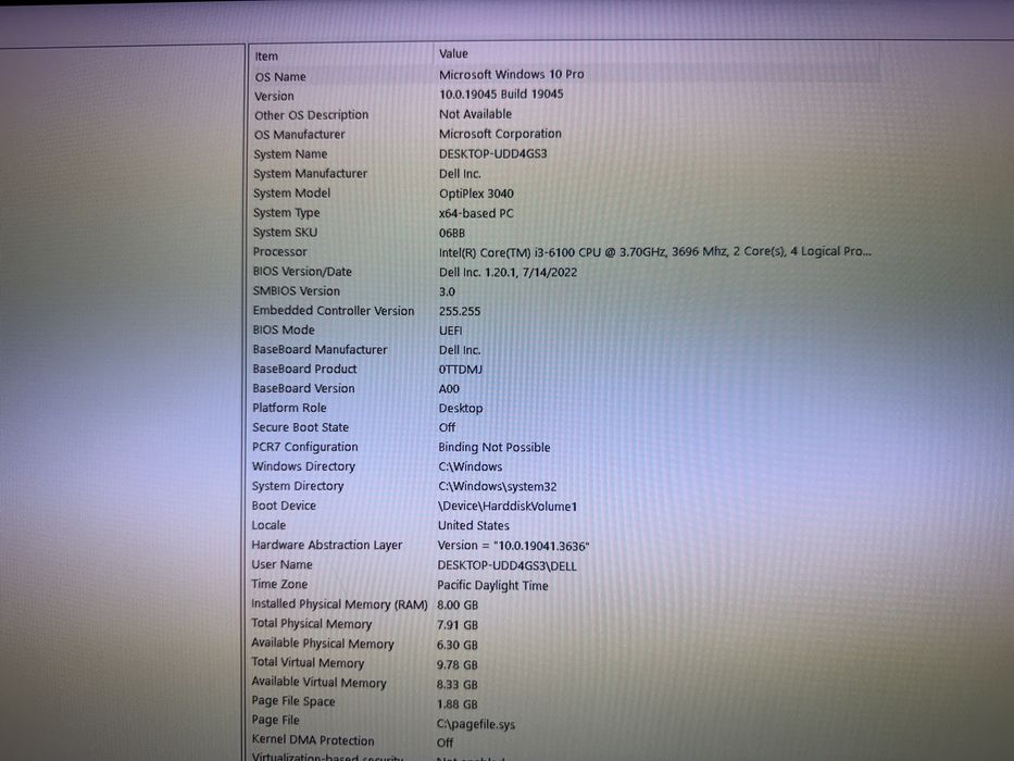 Компютър DELL Optiplex 3040 8/320 GB