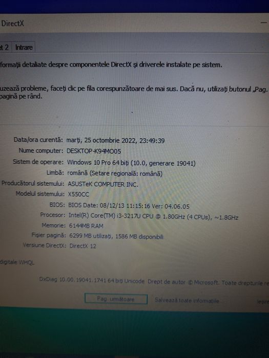 Vamd sau dezmembrez laptop ASUS X550CC 15,6"