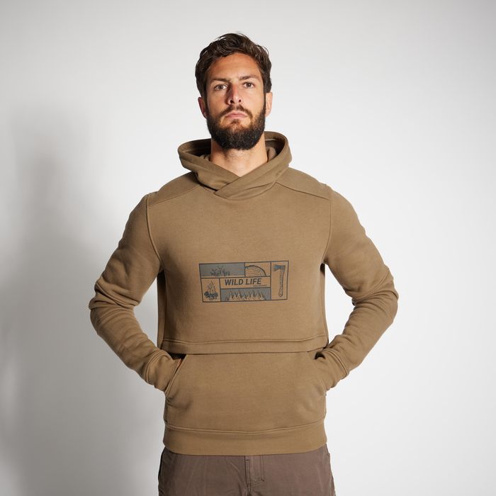 Hanorac cu Glugă 500 Logo Bărbați - LARGE - produs resigilat Decathlon