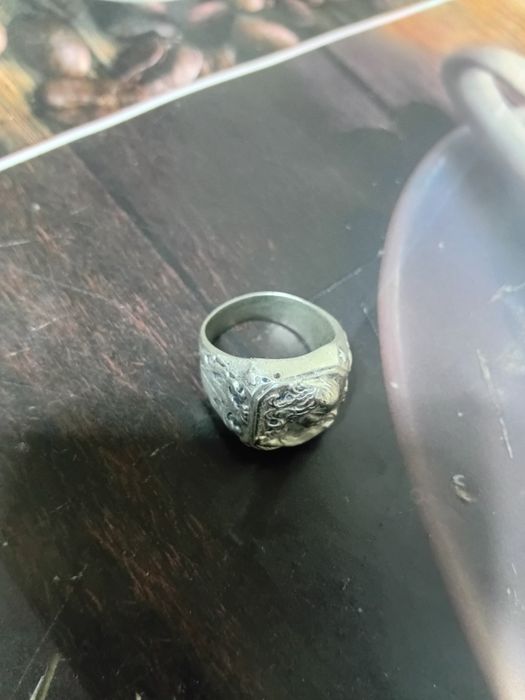 Серебряная печатка,с ликом Девы Марии.