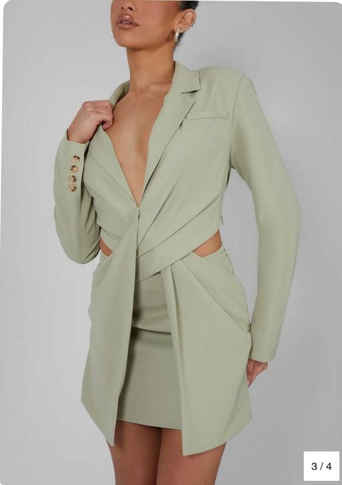 KAIIA brand twisted blazer dress