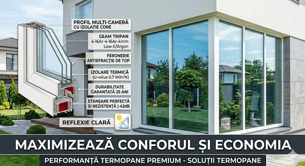 Termopane-Tamplarie PVC și Aluminiu la Comandă – Calitate Premium