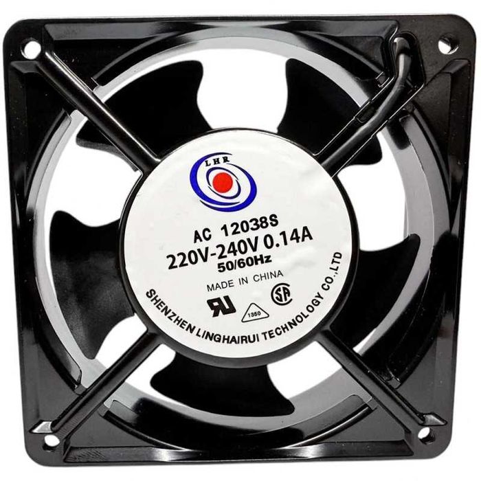 Ventilator cu rulment cooler metal, 220V/0.22A, 120x120x38mm - CY201/A