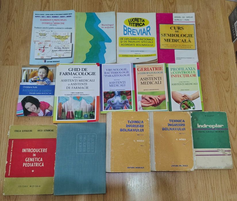 Lot de carti pentru asistenti medicali