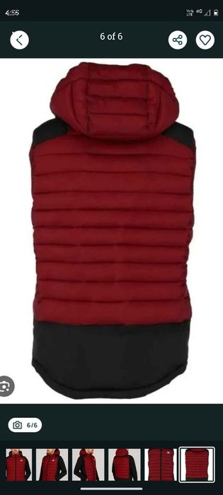 Оригинална грейка (елек) Umbro в червен цвят