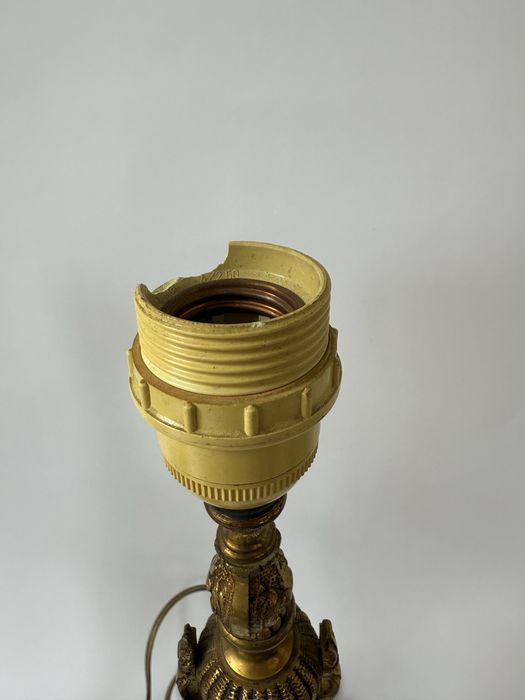 Винтидж лампи от минерал и месинг