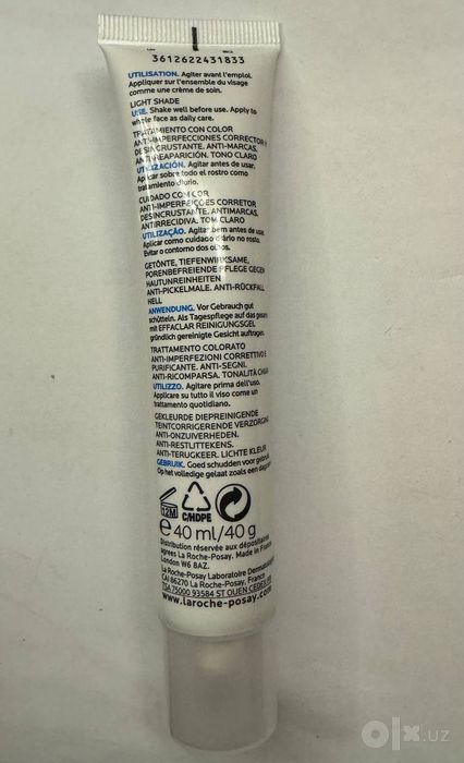Тонирующий крем для лица La Roche-Posay
Effaclar DUO+, 40мл