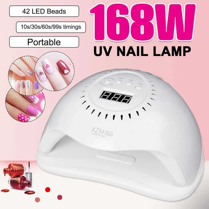 168W, 42 диода UV/LED Лампа, печка за нокти,маникюр,педикюр