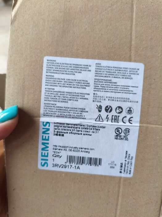 Contact auxiliar Siemens 3RV2917-1A – Nou, original
