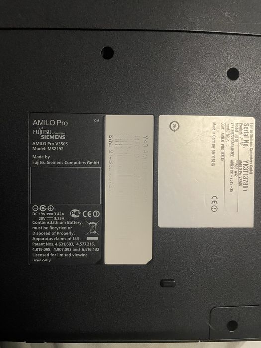Laptop Fujitsu Siemens amilo pro