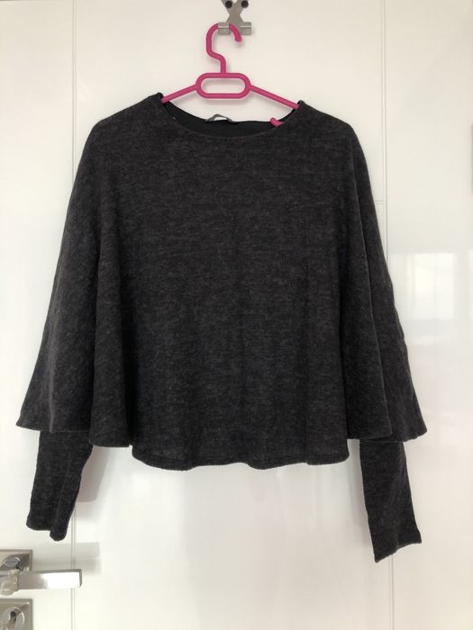 Дамска тъмносива блуза ZARA