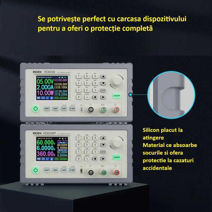 Suport din silicon pentru surse  RD6006 RD6012 RD6018 RD6024 RD6030