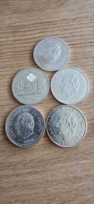 Лот испански сребърни монети 166 грама