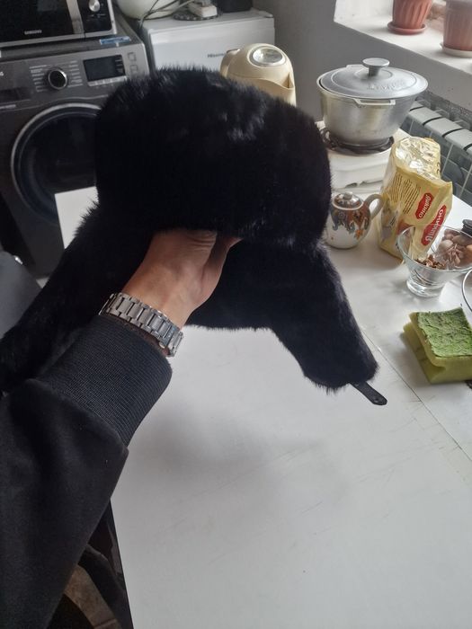 Норковая ушанка  шапка (малакай)