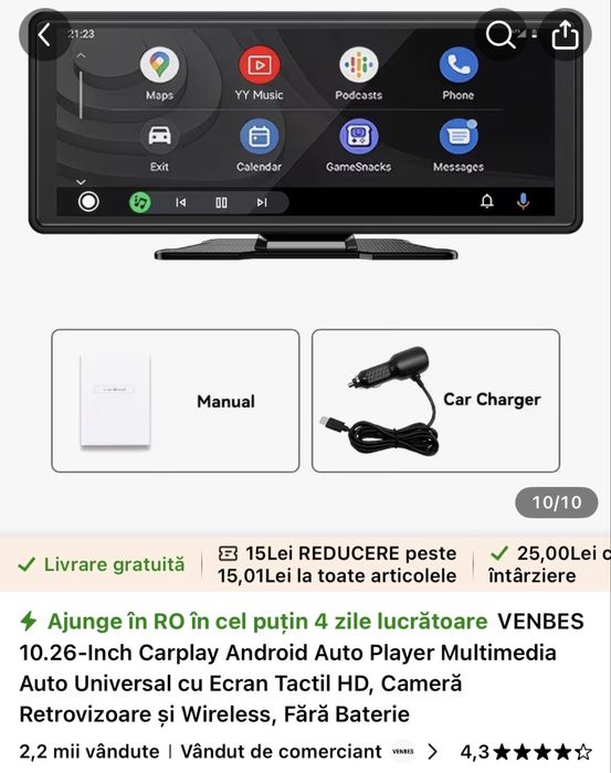 Vand sau schimb Carplay Android auto