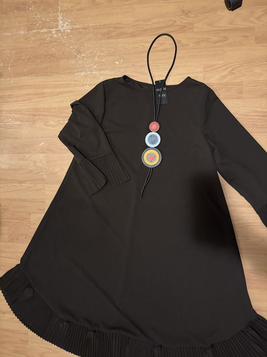 Rochie casual  culoarea maro masura L/noua