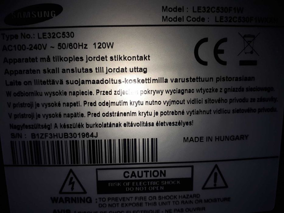 Televizor Samsung Full HD, 32", LE32C530F1W Bucuresti Sectorul 1 • OLX.ro