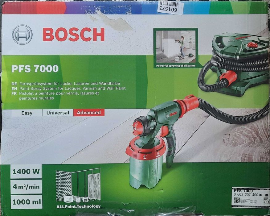 SIGILAT Sistem pulverizare vopsele /emailuri / lacuri cu pistol BOSCH PFS 7000 (varf de gama)
