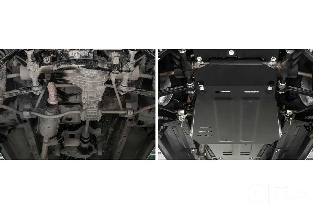 Защита КПП + комплект крепежа, АвтоБРОНЯ, Сталь,Lada 4x4