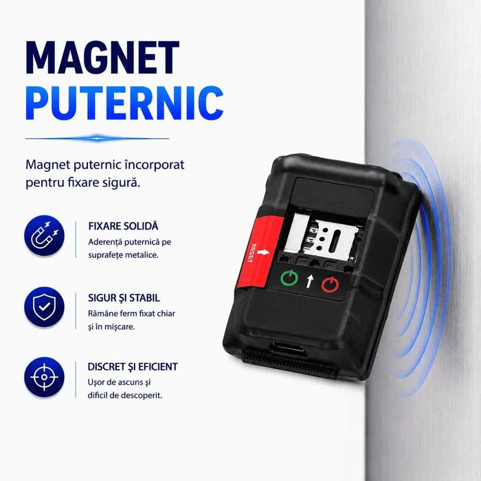 Microfon Spion si Reportofon Spion cu Localizare GPS si Control Prin SMS sau Aplicatie SMT SECURITY