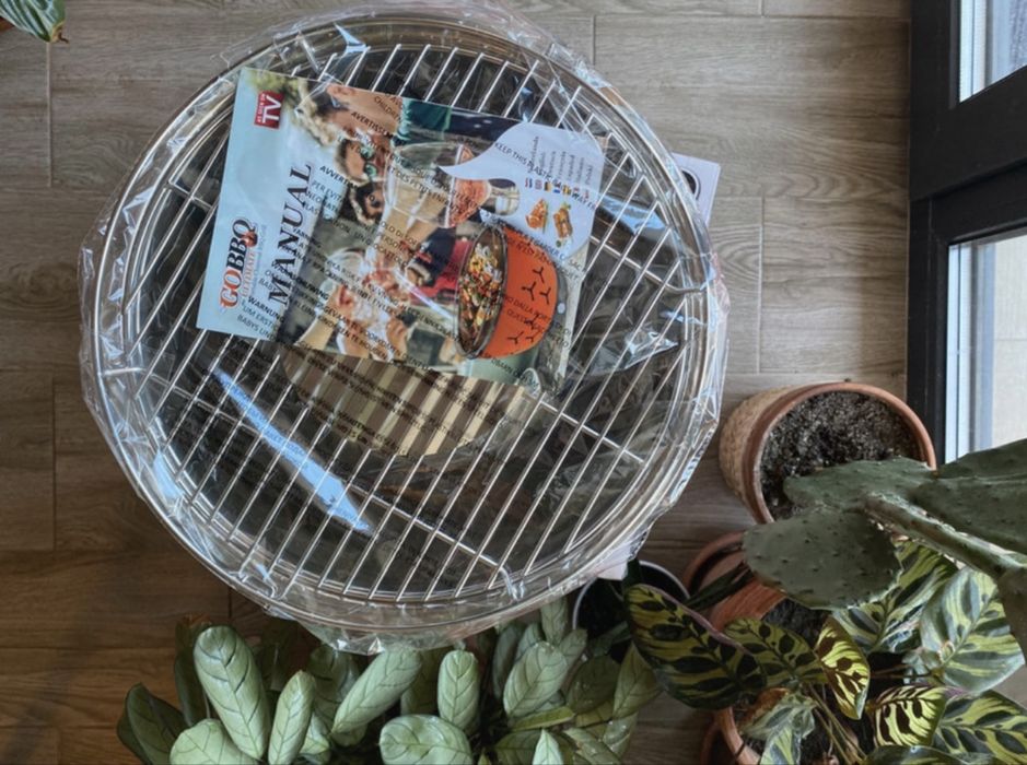 Gratar cu ventilatie ,fara fum ,cu carbune