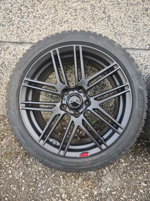 17" оригинални джанти "AEZ", свалени от Mercedes W204, 5х112, /ВАГ/, с датчици за налягане в гумите