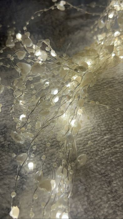 2 вида гирлянды на шторы