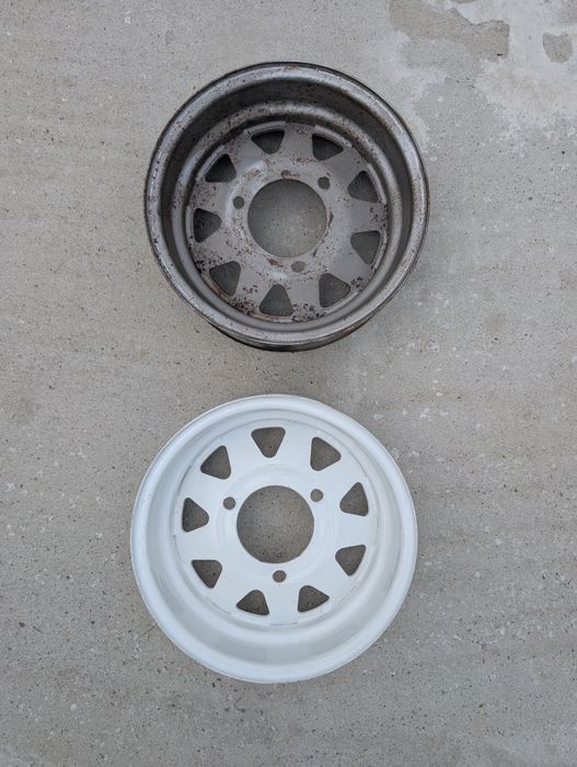 Pereche 2 Jante Tablă Dacia Papuc / ARO 10 R14 – Prindere 3 Prezoane