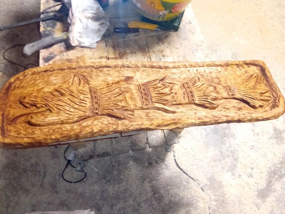 Lupul dacic  din lemn