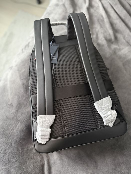 Tommy Hilfiger Monogram backpack ghiozdan oras unisex piele ecol negru