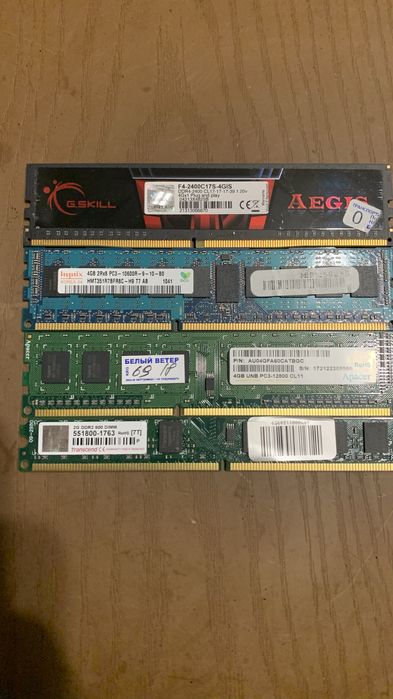 Оперативная память (DDR4/DDR3/DDR2)