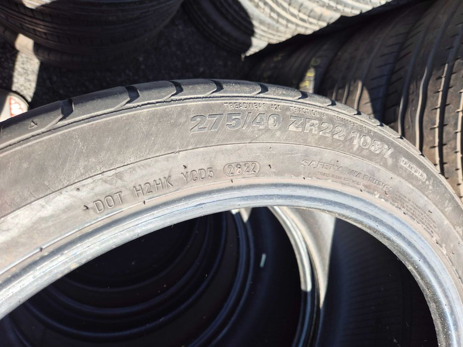 2 Anvelope de VARA - 275/40/22 108Y - KUMHO - Stare F BUNA - DOT 2022 !