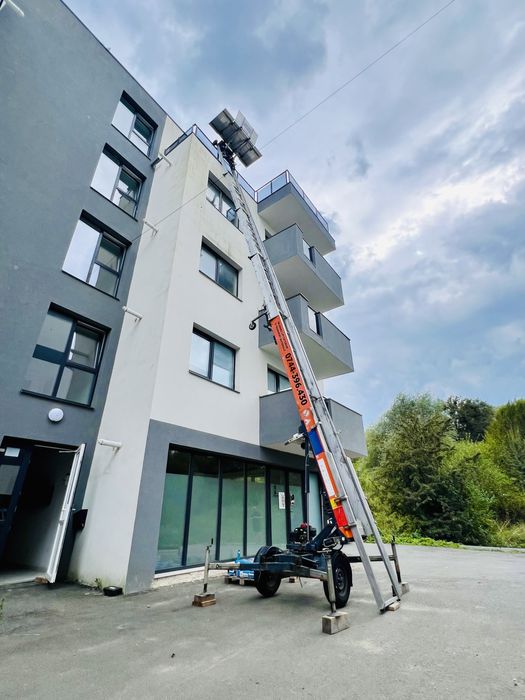 Inchiriez Lift Exterior pentru ridicare materiale si Transport marfa