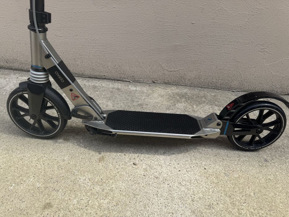 Trotineta reglabila adulti si copii Decathlon Oxelo Town T7XL neagra