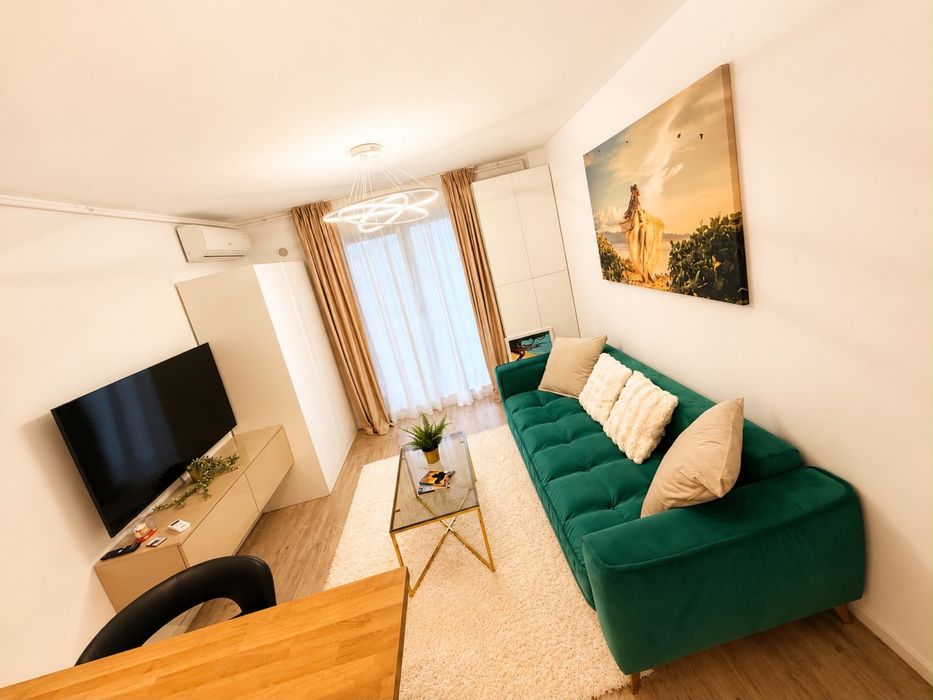 Persoana fizica inchiriez Apartament 2 camere + grădină proprie 25 mp | H Pipera Lake | Mobilat & Utilat Complet