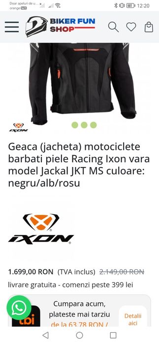 Geaca moto Ixon Jackal marime 2XL