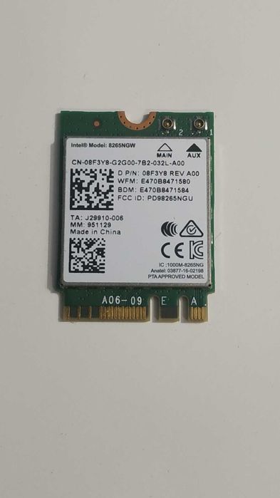 WIFI карти Intel 2.4ghz 5ghz/minipci-e/M.2 Wifi
