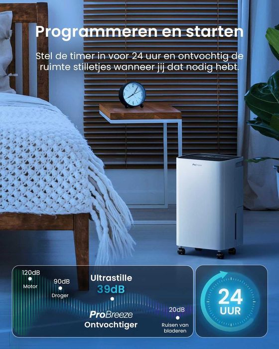 Влагоабсорбатор с дисплей за влажност и таймер  Pro Breeze