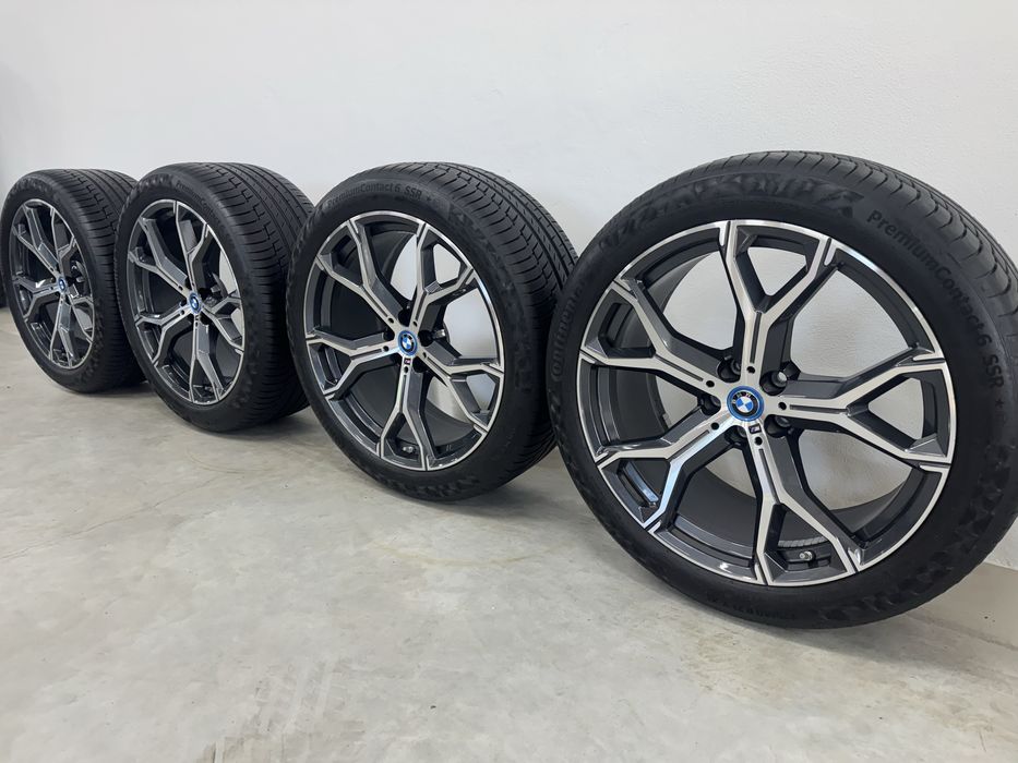 Jante Bmw X5 X6 R21 G05 G06 741M Originale Continental de vara 2024