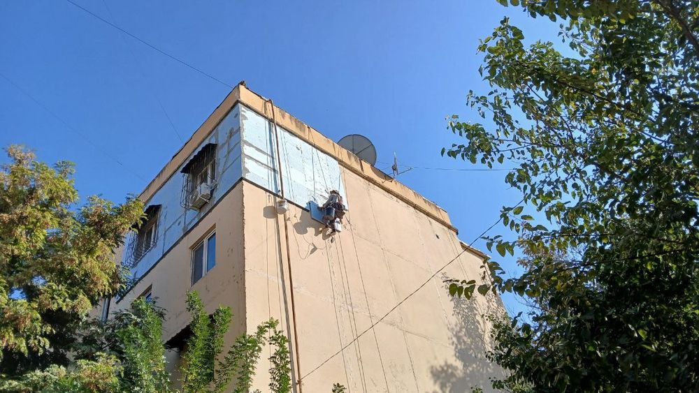 Утепление фасадов зданий,домов.