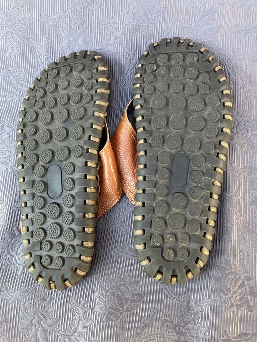 Papuci casual pentru bărbați (30 cm) din piele